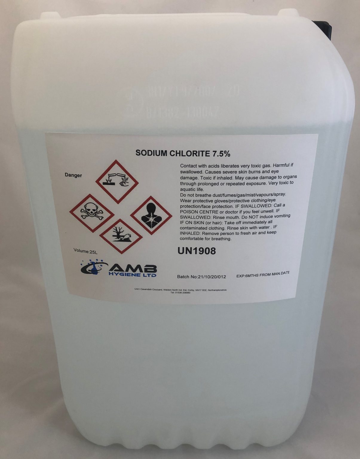 Sodium Chlorite (7.5%) - AMB Hygiene